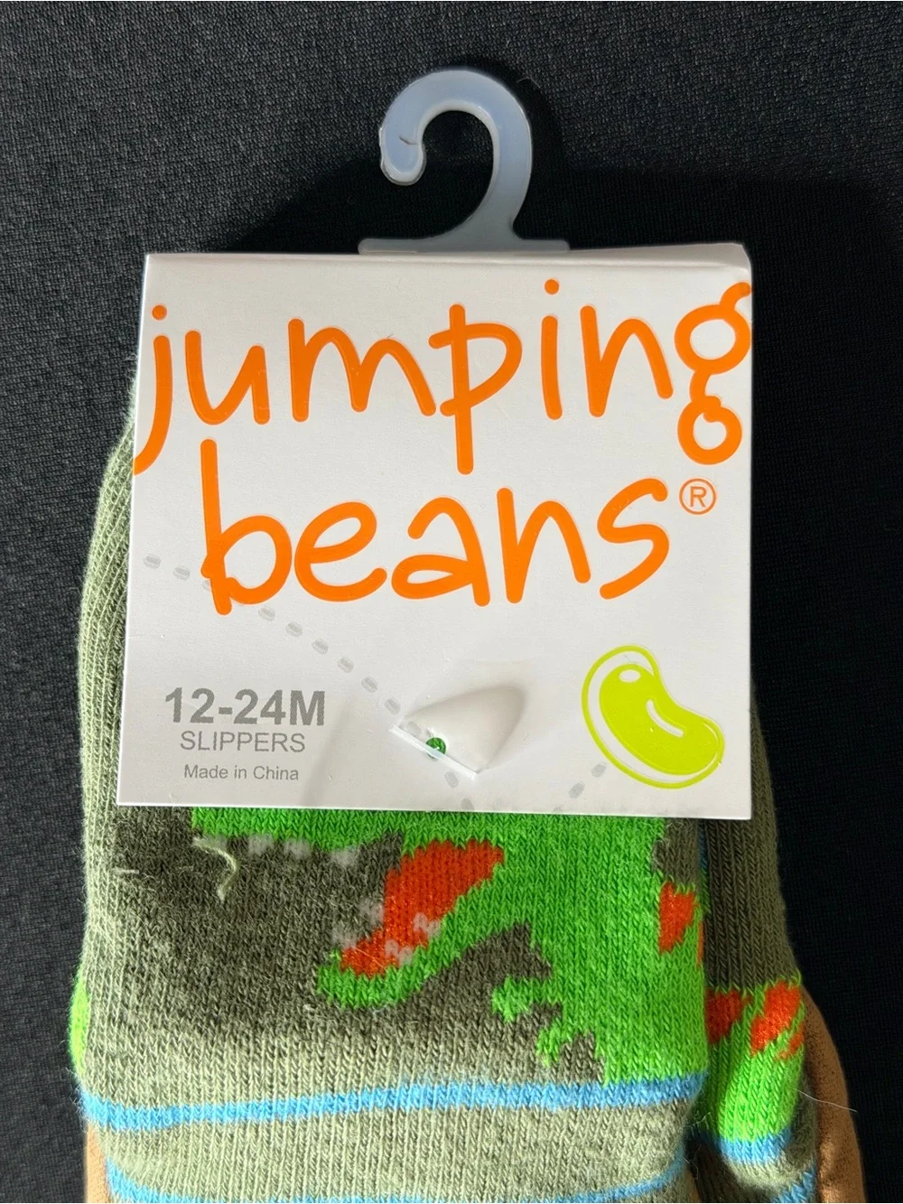 Jumping Beans Dinosaur Slipper Socks No Slip 12 Months to 24 Months Sleep NWT